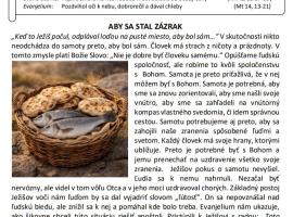 Farský list - 18. cezročná nedeľa