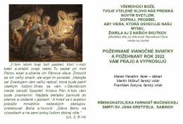 Vianočný pozdrav